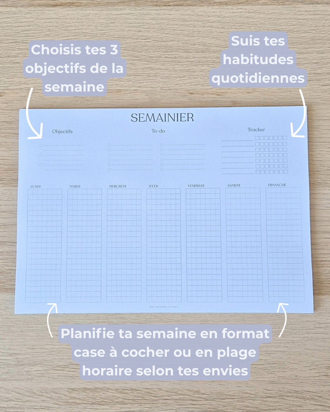 Semainier - format A4