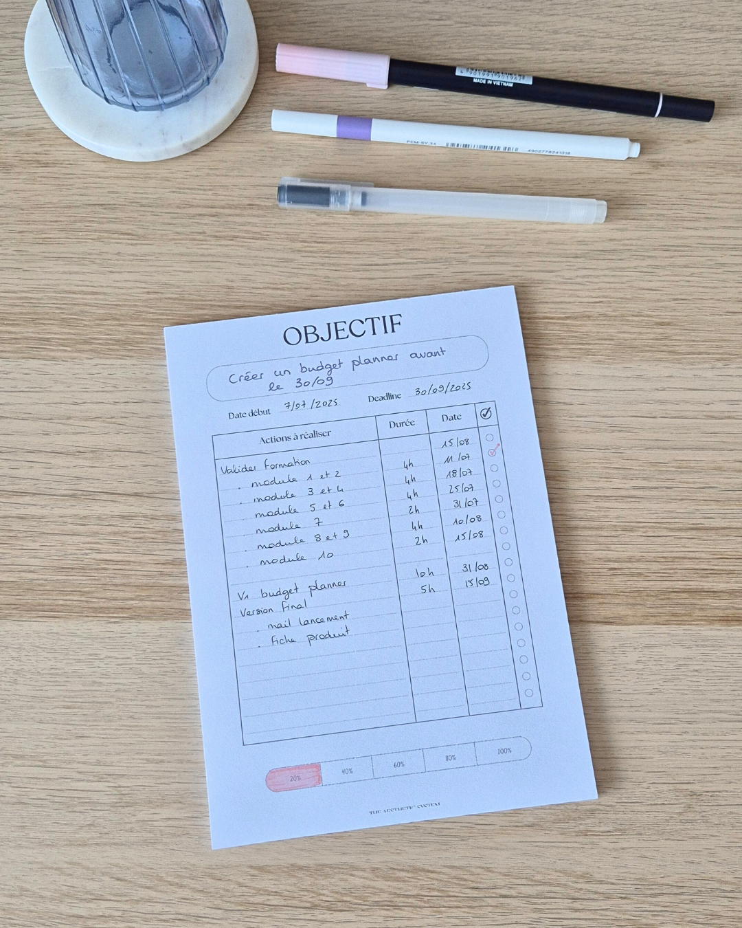 Goal planner - format A5