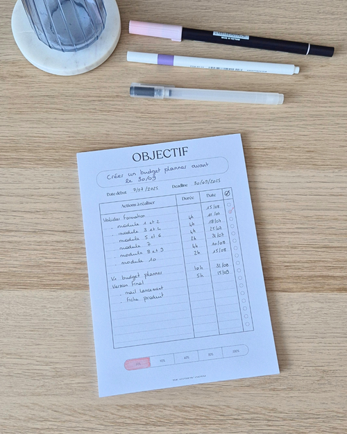 Goal planner - format A5