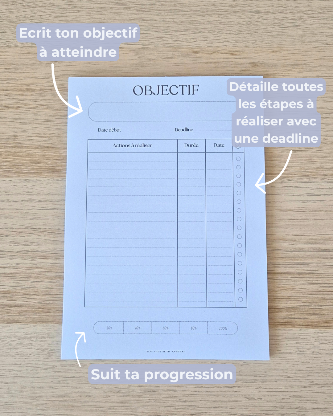 Goal planner - format A5