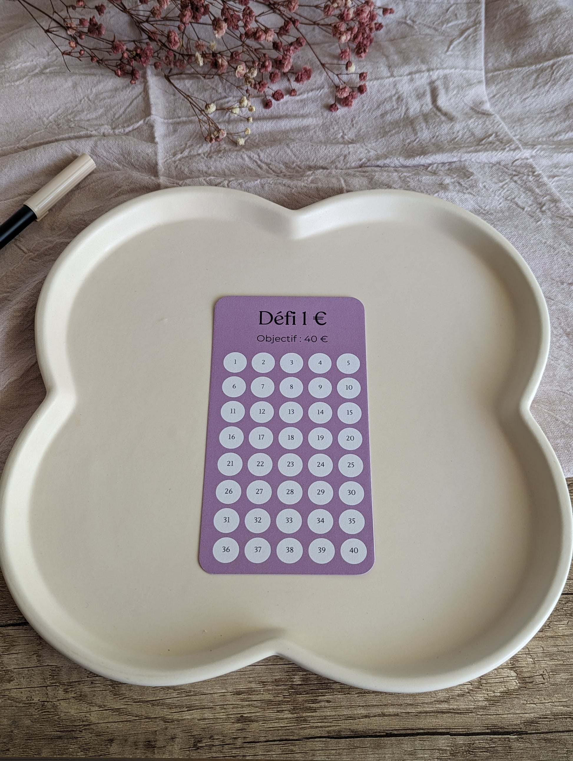 Defi budget violet